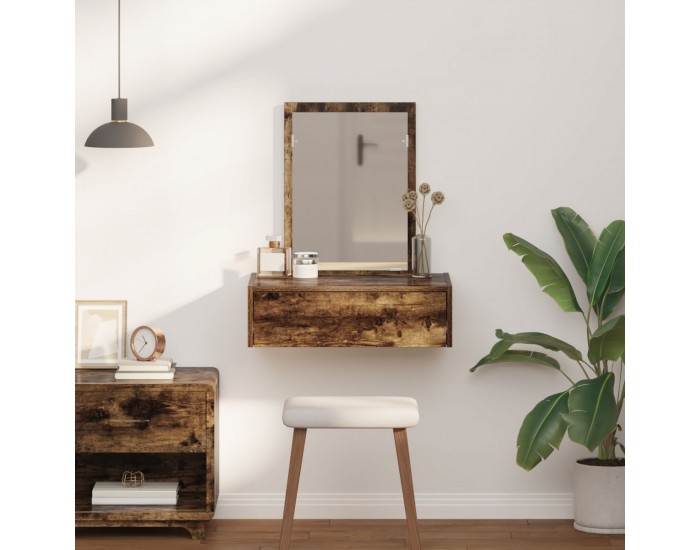 Sonata H Стенна Тоалетна Масичка Опушен дъб 60x40x70 см