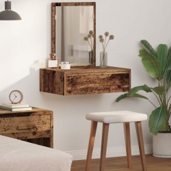 Sonata H Стенна тоалетка от старо дърво 60x40x70 см - Măsuțe de toaletă și oglinzi