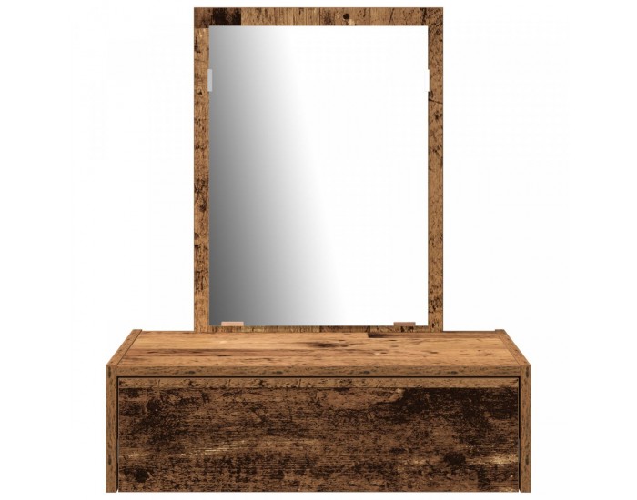 Sonata H Стенна тоалетка от старо дърво 60x40x70 см