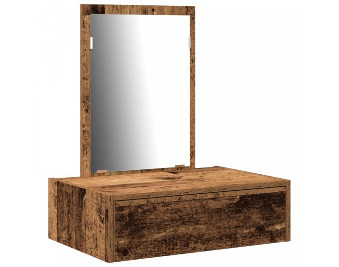 Sonata H Стенна тоалетка от старо дърво 60x40x70 см