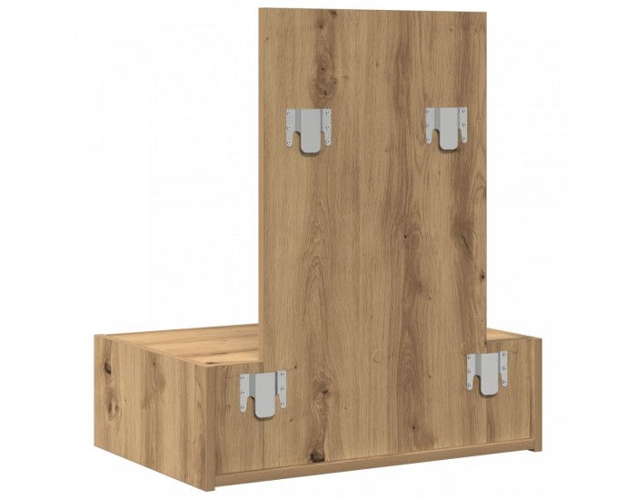 Sonata H Огледално тоалетно шкафче занаятчийско дъбово 60x40x70 см