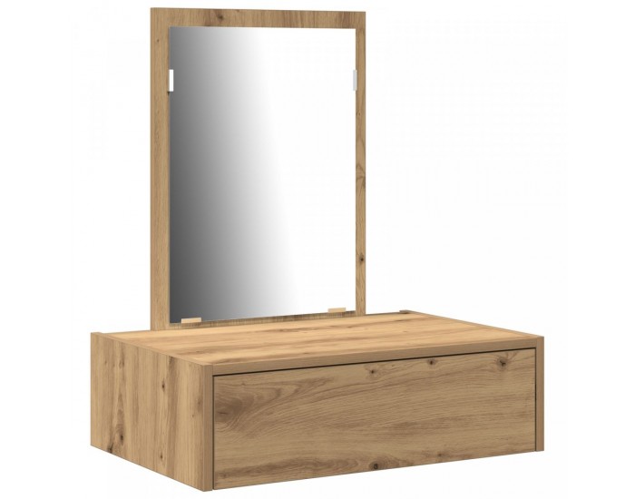 Sonata H Огледално тоалетно шкафче занаятчийско дъбово 60x40x70 см