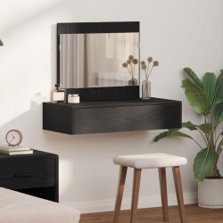 Sonata H Огледална маса за стена черен дъб 83x40x70 см - Măsuțe de toaletă și oglinzi