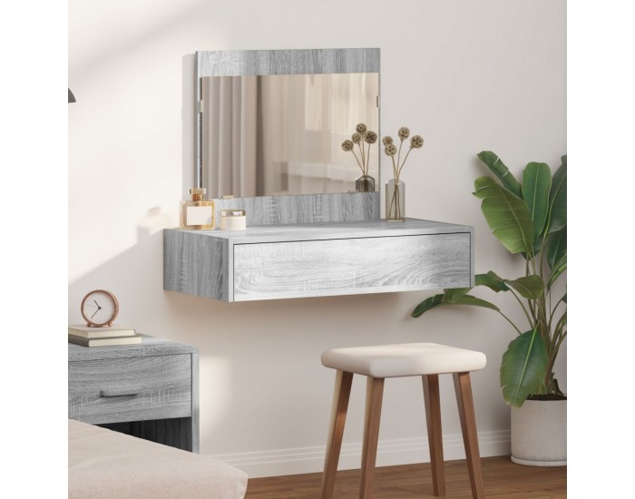 Sonata H Стена, монтирана маса за нареждане Сив сонома 83x40x70 см