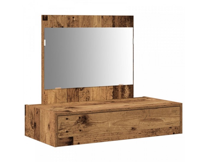 Sonata H Стенна тоалетна маса Старо дърво 83x40x70 см
