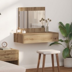 Sonata H Стена Закачен Тоалетен Стол Занаячен Дъб 83x40x70 см - Măsuțe de toaletă și oglinzi