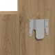 Sonata H Стена Закачен Тоалетен Стол Занаячен Дъб 83x40x70 см
