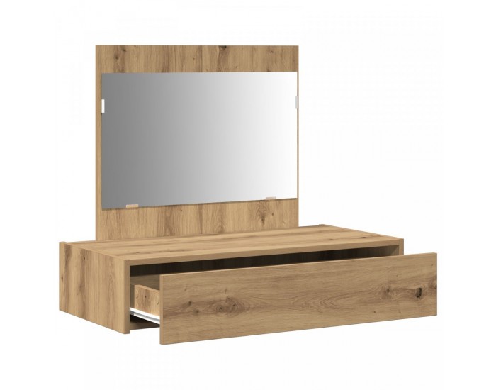 Sonata H Стена Закачен Тоалетен Стол Занаячен Дъб 83x40x70 см