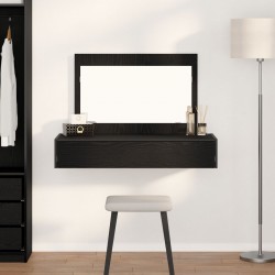 Sonata H Стена монтирана тоалетна маса в черен дъб, 100x40x70 см - Măsuțe de toaletă și oglinzi