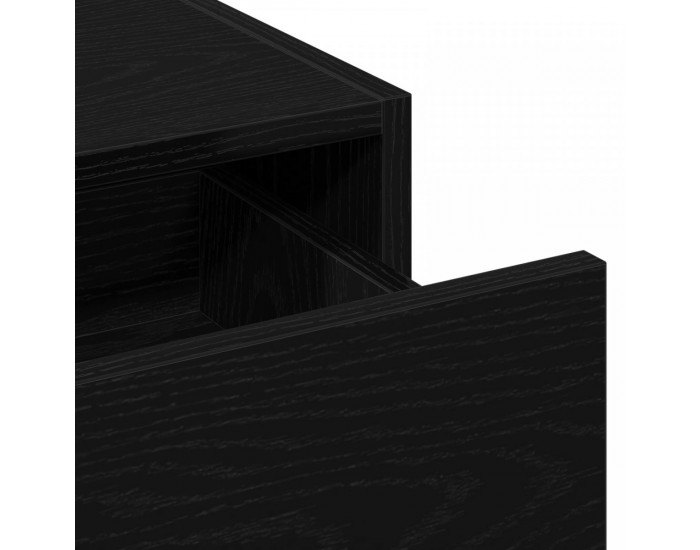 Sonata H Стена монтирана тоалетна маса в черен дъб, 100x40x70 см