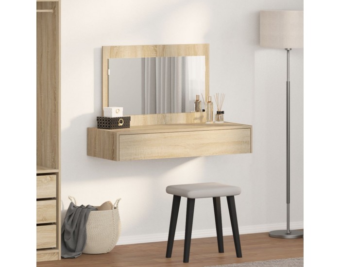 Sonata H Тоалетна масичка за стена Дъб 100x40x70 см