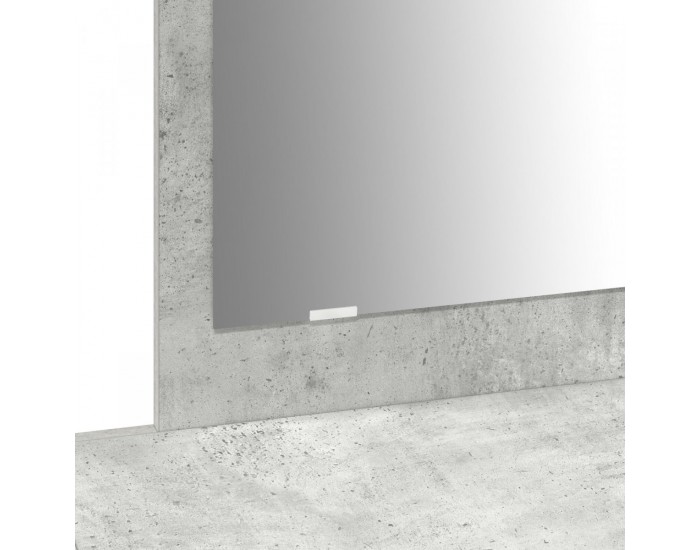 Sonata H Окачен тоалетен маса Бетонен сив 100x40x70 см