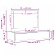 Sonata H Окачен тоалетен маса Бетонен сив 100x40x70 см