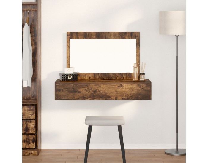Sonata H Стол за огледало на стена Опушен дъб 100x40x70 см