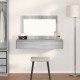 Sonata H Стенно тоалетно бюро сиво 100x40x70 см