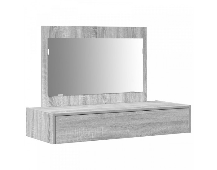 Sonata H Стенно тоалетно бюро сиво 100x40x70 см
