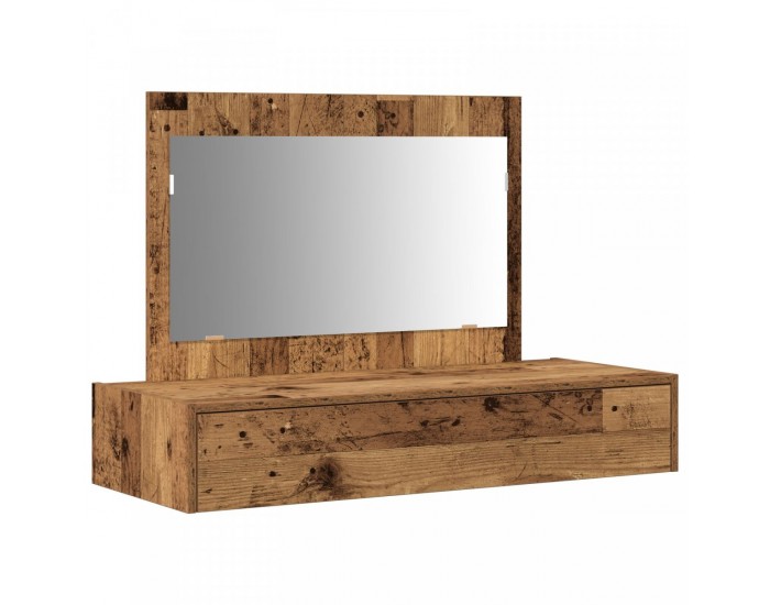 Sonata H стенно чекмедже за обличане - винтидж дърво - 100x40x70 см