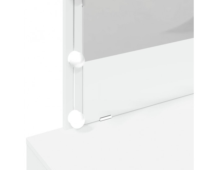 Sonata H Тоалетка с LED, бяла, 100x40x120 см