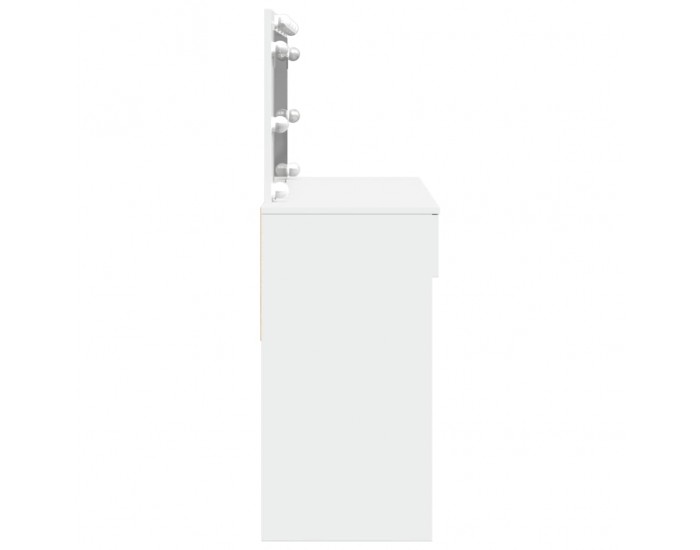 Sonata H Тоалетка с LED, бяла, 100x40x120 см