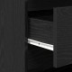 Sonata H 2-Частни Странични Маси в Черен Дъб Инженерна Дървесина