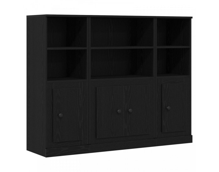 Sonata H Висок шкаф Черен Дъб 132x35,5x103,5 см Инженерно дърво