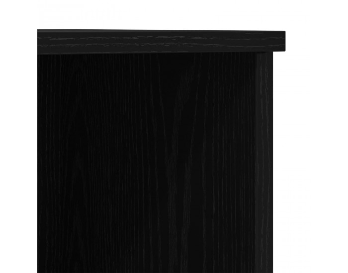 Sonata H Висок шкаф Черен Дъб 132x35,5x103,5 см Инженерно дърво
