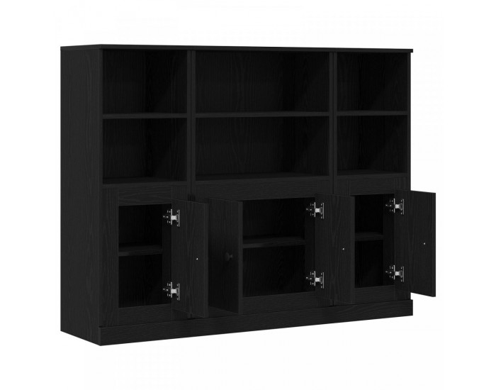 Sonata H Висок шкаф Черен Дъб 132x35,5x103,5 см Инженерно дърво
