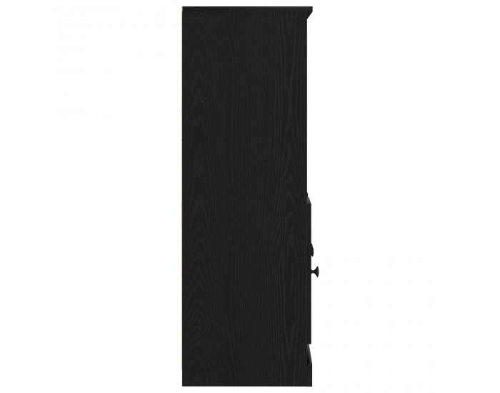 Sonata H Висок шкаф Черен Дъб 132x35,5x103,5 см Инженерно дърво