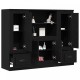 Sonata H Висок шкаф Черен Дъб 132x35,5x103,5 см Инженерна дървесина