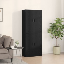 Sonata H Cabinets 2 бр Черен дъб 69,5x34x180 см Инженерна дървесина - Living