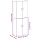 Sonata H Cabinets 2 бр Черен дъб 69,5x34x180 см Инженерна дървесина
