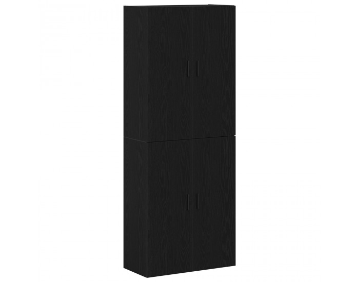 Sonata H Cabinets 2 бр Черен дъб 69,5x34x180 см Инженерна дървесина