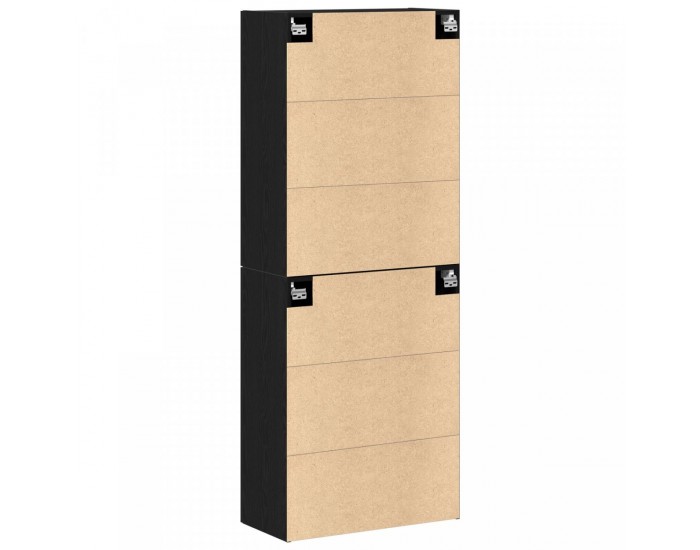 Sonata H Cabinets 2 бр Черен дъб 69,5x34x180 см Инженерна дървесина