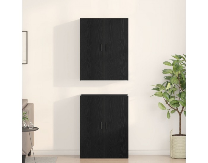 Sonata H Cabinets 2 бр Черен дъб 69,5x34x180 см Инженерна дървесина