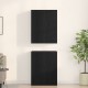 Sonata H Cabinets 2 бр Черен дъб 69,5x34x180 см Инженерна дървесина