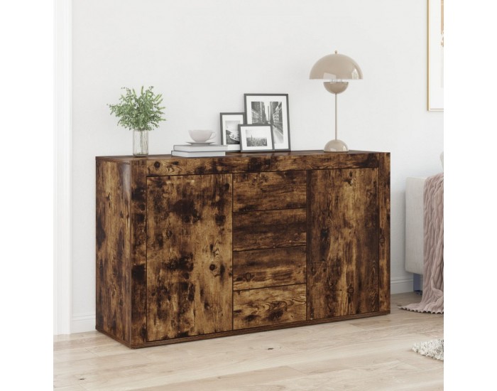 Sonata H Шкаф Опушен дъб Инженерна дървесина 120 x 36 x 69 см Шкаф