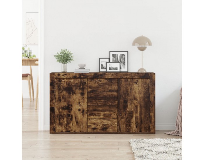 Sonata H Шкаф Опушен дъб Инженерна дървесина 120 x 36 x 69 см Шкаф