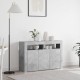 Sonata H Шкаф Сив Инжeнерно дърво 116 x 30 x 75 см Правоъгълен Модерен