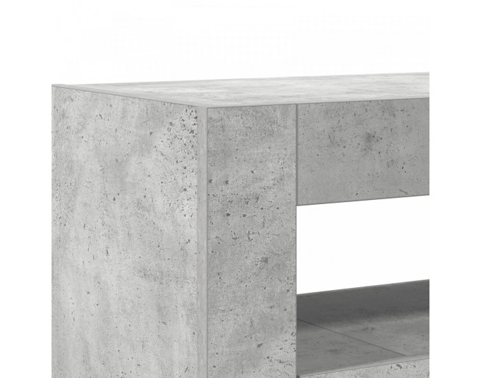 Sonata H Шкаф Сив Инжeнерно дърво 116 x 30 x 75 см Правоъгълен Модерен