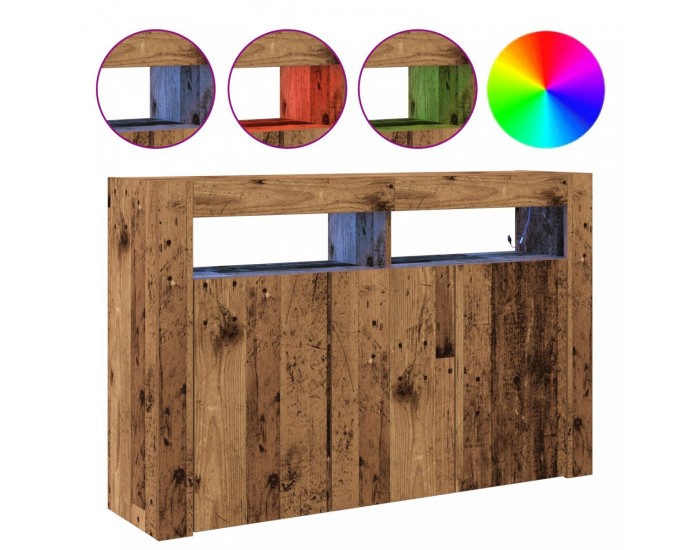 Sonata H Шкаф Старинно дърво Инженерно дърво 116 x 30 x 75 см Шкаф