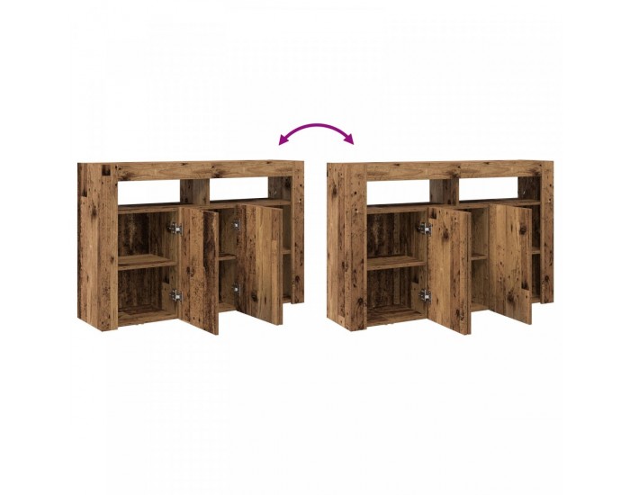 Sonata H Шкаф Старинно дърво Инженерно дърво 116 x 30 x 75 см Шкаф