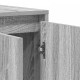 Sonata H Сив страничен шкаф Сив сонома Инженерна дървесина 135 x 41 x 75 см