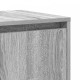 Sonata H Сив страничен шкаф Сив сонома Инженерна дървесина 135 x 41 x 75 см