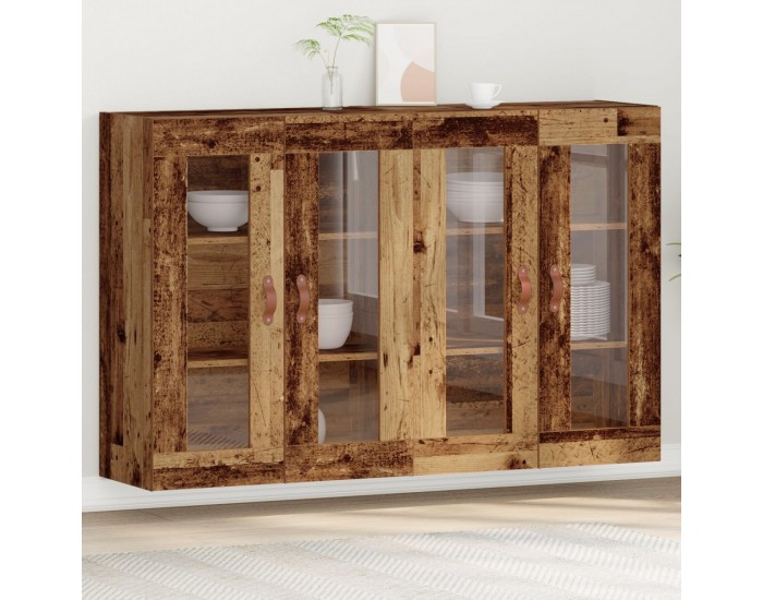 Sonata H Стенни шкафове 2 бр Стара дървесина 69.5x34x90 см Инженерна дървесина