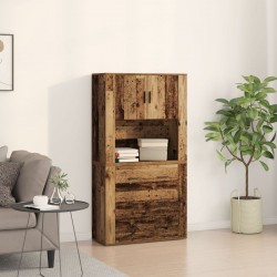 Sonata H Висок шкаф Стара дървесина 80x33x150 см - Corpuri, vitrine, biblioteci modulare