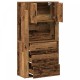 Sonata H Висок шкаф Стара дървесина 80x33x150 см
