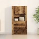 Sonata H Висок шкаф Стара дървесина 80x33x150 см