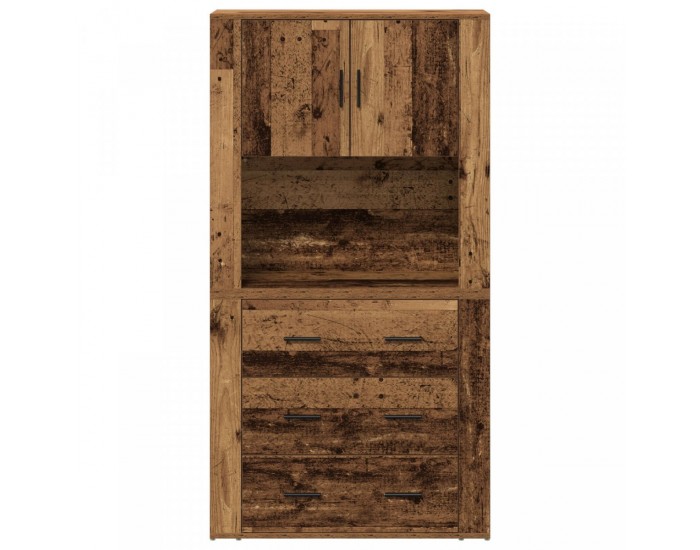 Sonata H Висок шкаф Стара дървесина 80x33x150 см