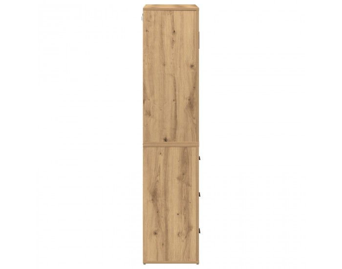Sonata H Висок шкаф Артистичен дъб 80x33x150 см Инженерна дървесина