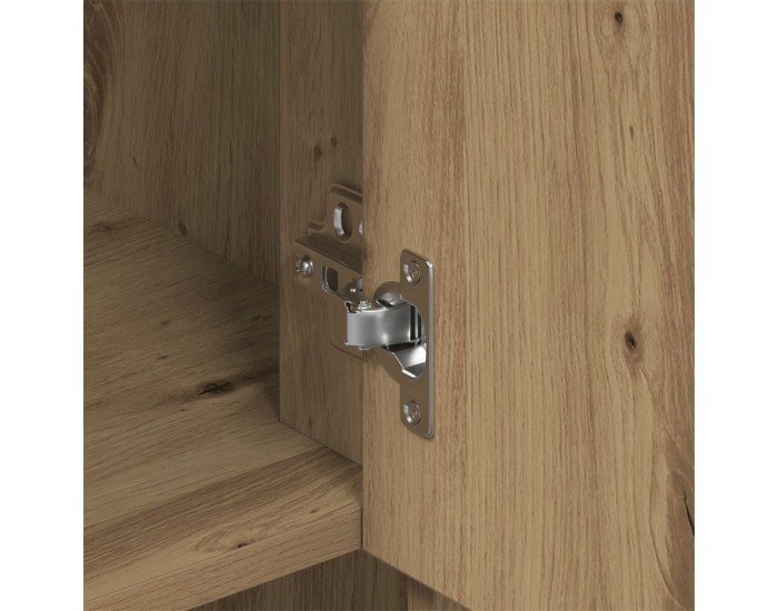 Sonata H Висок шкаф Артистичен дъб 80x33x150 см Инженерна дървесина